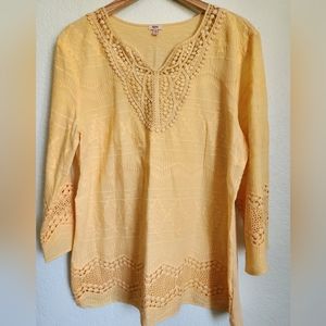 Reba Tunic Style Yellow Size XL